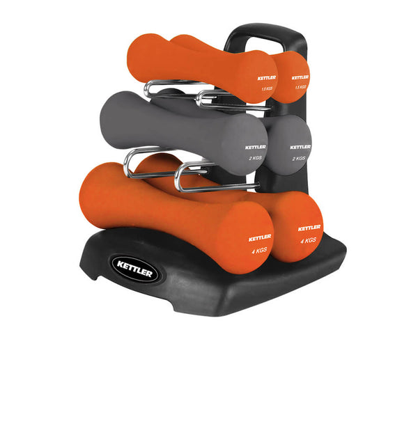 Set d'haltères 6 Haltères 15Kg avec Kettler Power Base sconto