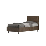 Letto Singolo Demas Testata Dritta  Noce Varie Misure