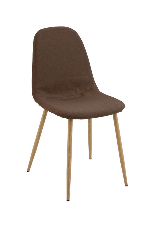 Chaise en tissu 43,5x45x90cm TFT Bing Chocolat acquista