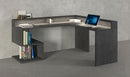 Scrivania Angolare a Giorno 181x160x60x92,5h cm Esse Report Grigio  