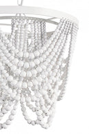 Lampadario Pearl 1 Luce Ø35x31,5 cm E27 in Acciaio e MDF