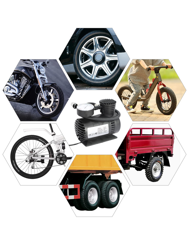 Mini Compressore Portatile 12V 250 PSI per Auto Camper