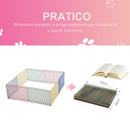 Recinto Recinzione per Animali Domestici 8pz 69x69x23 cm in Metallo Multicolor