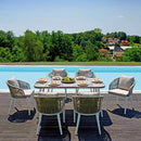 Set Tavolo e 6 Sedie da Giardino in Ferro Vorghini Portovenere