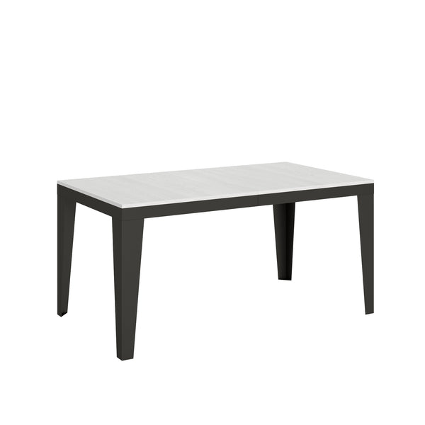 prezzo Tavolo Allungabile 160-420x90x77 cm Flame Evolution Bianco Frassino