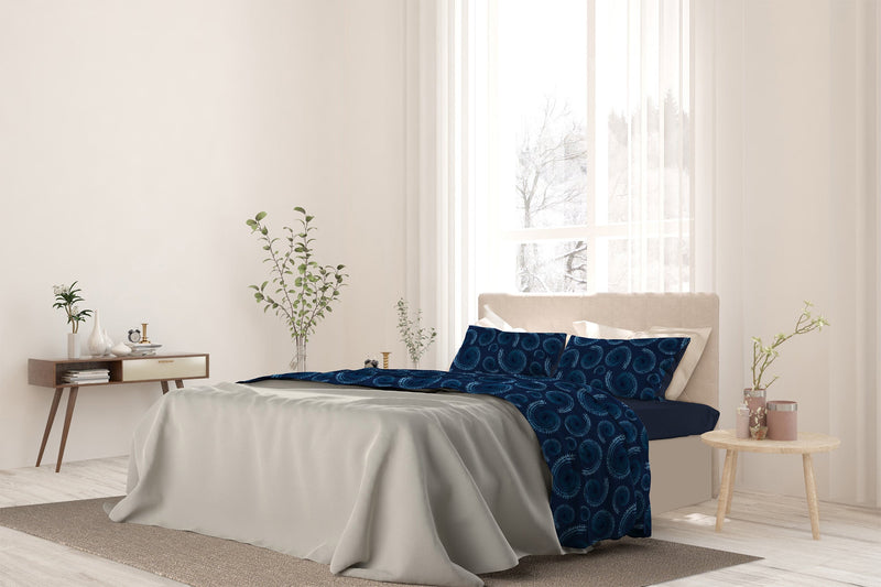 Set Lenzuola con Stampa Sopra Sotto e Federe Vortex Varie Misure