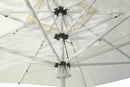 Ombrellone da Giardino 5x5m in Alluminio e Poliestere Bianco