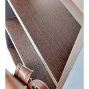 Scrivania da Ufficio 3 Cassetti 3 Ripiani 120x59x72 cm in Legno MDF Marrone Scuro