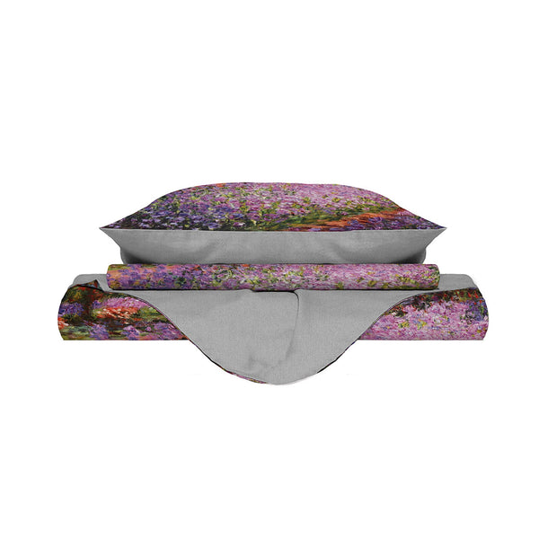 Housse de couette double avec impression sur le sac et les taies d'oreiller prezzo