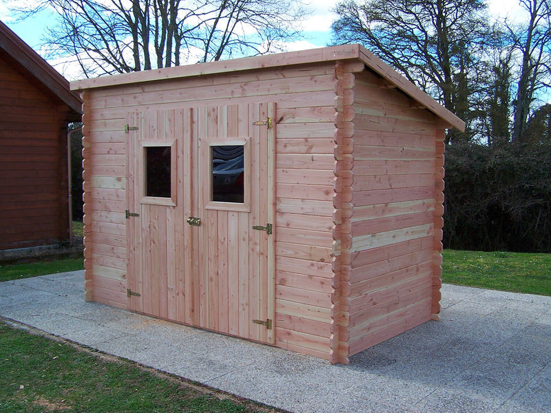 Casetta Box da Giardino 3x1,65 m Senza Pavimento in Legno Douglas 20mm Dalmat