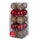 Lot de 20 Boules de Noël Ø6 cm en Plastique Rouge/Or