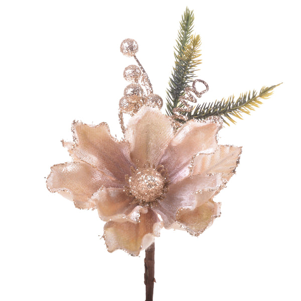 Set de 12 Pics Magnolia H21 cm Champagne prezzo