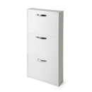 Scarpiera Serena 108x65x15 cm 3 ante bianco frassinato