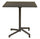 Table Vega 70x70x73 h cm en acier taupe