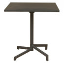 Tavolo Vega 70x70x73 h cm in Acciaio Taupe