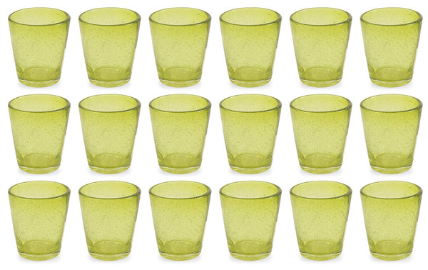 acquista Coffret de 18 verres Ø9x10 cm en verre VdE Tivoli 1996 Cancun Lime