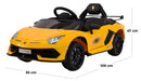 Macchina Elettrica per Bambini 12V con Licenza Lamborghini Aventador SVJ Small Giallo