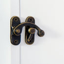 Specchiera Armadio Portagioielli da Parete in Legno MDF Bianco 37x9.5x112 cm 