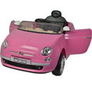 Macchina Elettrica per Bambini 12V con Licenza Fiat 500 Rosa