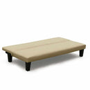 Divano Letto 175x80x69 cm in Similpelle Beige