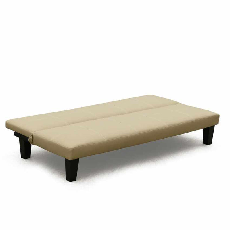 Divano Letto 175x80x69 cm in Similpelle Beige