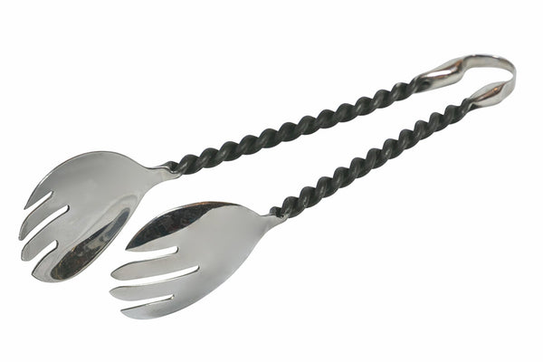 Pince à salade en acier noir Materia VdE Tivoli 1996 sconto