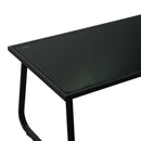Set Salotto da Giardino Divano 2 Poltrone e Tavolino in Metallo Jewell Antracite