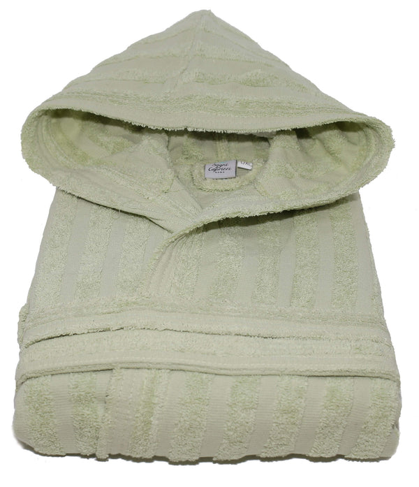 Peignoir 100% coton éponge vert clair Sally Lines sconto