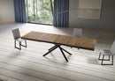 Tavolo Allungabile 180-284x90x74 cm Niket Noce Gambe Antracite