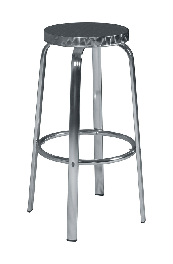 Sgabello Bar 50x80x32 cm in Alluminio e Acciaio acquista