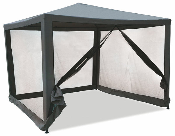 acquista Tonnelle de jardin en métal 3x3m avec moustiquaire Soriani Dakar Gris