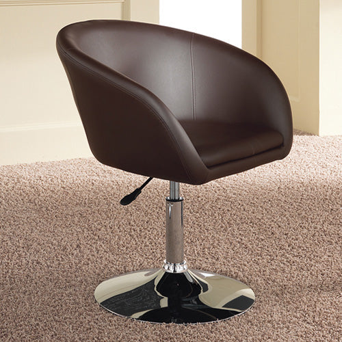 Fauteuil Rembourré en Métal Revêtement Similicuir Marron 57x66x68/83 cm Stones Lena Om/130/M acquista