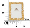 Cornice Mixy 19,3x2,3x24,5 cm in Poliresina e Vetro Oro