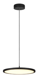 Lampada a Sospensione da Interno a LED in Metallo Nero Opaco