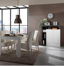 Credenza Mogol bianco lucido ossido 108x42x127H cm