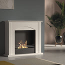 Camino a Bioetanolo da Pavimento 100x30x88 cm 2500W 1,9L Firenze Bianco 