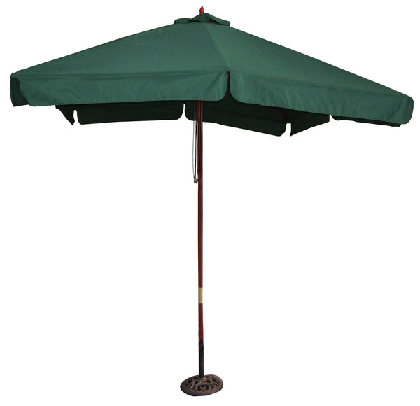 online Parasol de jardin 3x2 m Mât Ø48 mm en Bois et Polyester Vert