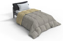 Trapunta Invernale Doubleface 300gr Panna\/Grigio Chiaro