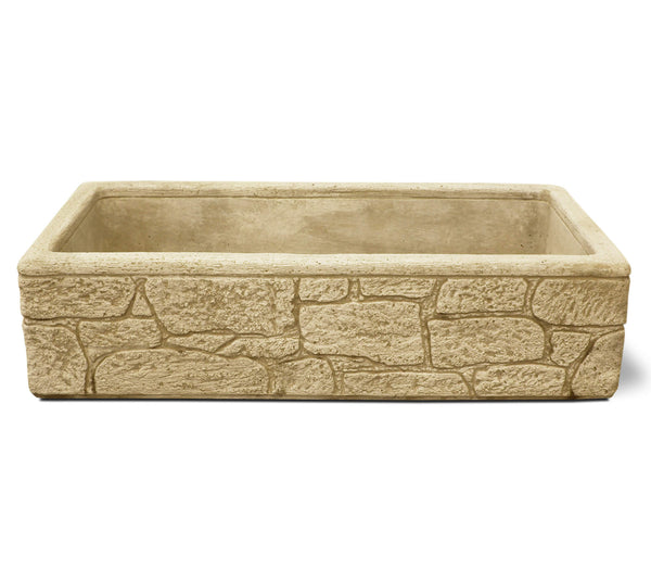 Lavello da Giardino Senza Rubinetto in Cemento Granulato di Marmo Lipari 80 Nocciola acquista