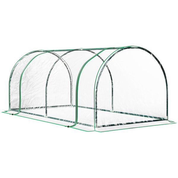 Serra da Giardino a Tunnel 200x100x80 cm In Acciaio e PVC Trasparente e Verde online