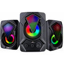 Kit Subwoofer e Casse Speaker per Gaming Aux USB Bluetooth Altoparlanti con Luci RGB      