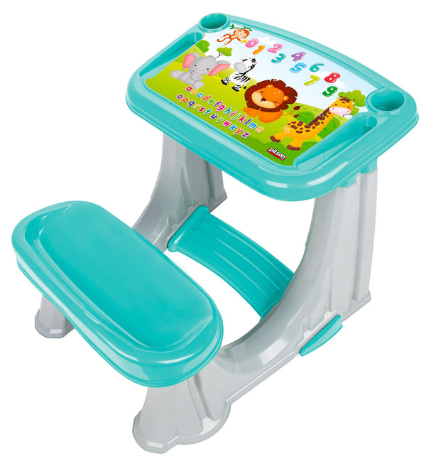 sconto Banquet d'étude scolaire pour enfants 62x78x50 cm bleu clair