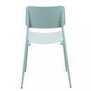 Sedia da Giardino Vega Impilabile 42x53x80 h cm in Acciaio Verde