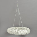 Coroncina pensile bianca cm Ø50xh12