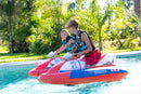 Moto D'Acqua Elettrica Gonfiabile per Bambini 3,2Km/h Nautica Wave Maker