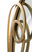 Specchio Elite 62x4x122 cm in Ferro e MDF Oro