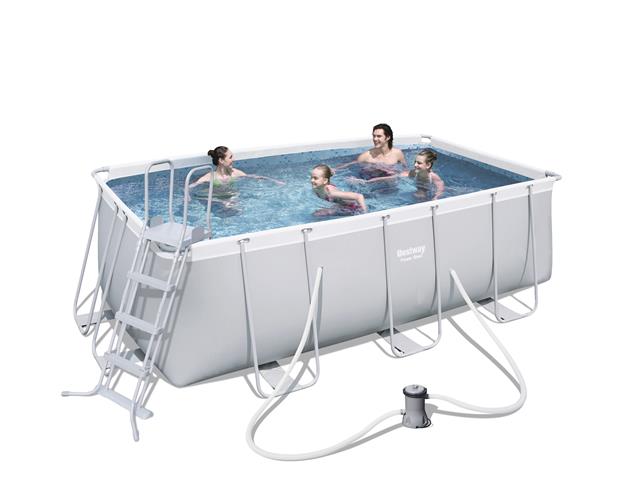 Piscina Fuori Terra Rettangolare H122x412x201cm Bestway Frame