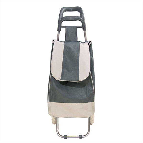 Trolley Chariot de courses à roulettes en polyester gris acquista