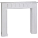 Cornice Camino in Legno 108,5x19,5x101cm Frame Bianca