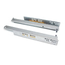 Guide a Scomparsa Silver per Cassetti ad Estrazione Totale P300 Zincato Bianco Acciaio Emuca